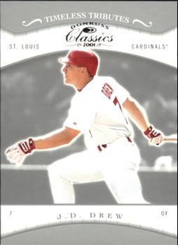 2001 Donruss Classics - Timeless Tributes #32 J.D. Drew Front