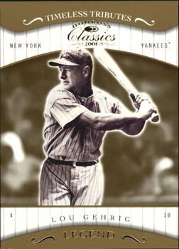 2001 Donruss Classics - Timeless Tributes #178 Lou Gehrig Front