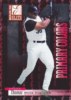 2001 Donruss Elite - Primary Colors Red #PC-7 Frank Thomas  Front