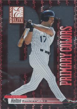2001 Donruss Elite - Primary Colors Red #PC-11 Todd Helton  Front