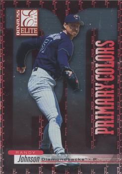 2001 Donruss Elite - Primary Colors Red #PC-18 Randy Johnson  Front