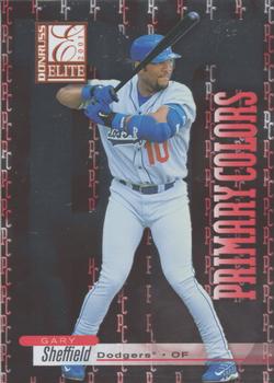 2001 Donruss Elite - Primary Colors Red #PC-32 Gary Sheffield  Front
