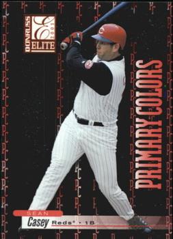 2001 Donruss Elite - Primary Colors Red #PC-40 Sean Casey  Front