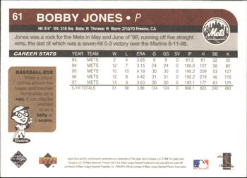 1998 Upper Deck Retro #61 Bobby Jones Back