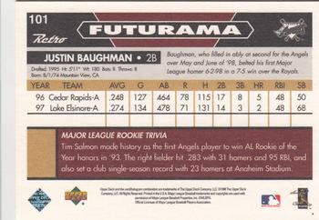 1998 Upper Deck Retro #101 Justin Baughman Back