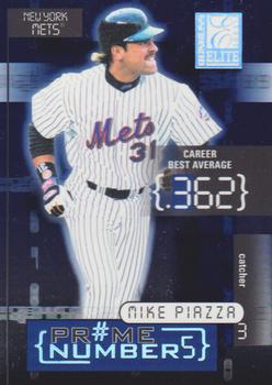 2001 Donruss Elite - Prime Numbers #PN-6A Mike Piazza Front