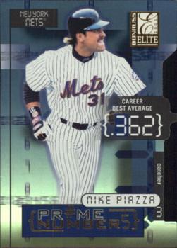 2001 Donruss Elite - Prime Numbers Die Cuts #PN-6A Mike Piazza Front