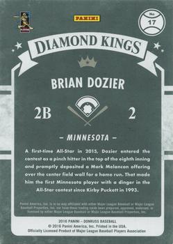 2016 Donruss - Career Stat Line #17 Brian Dozier Back