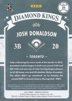 2016 Donruss - Career Stat Line #29 Josh Donaldson Back