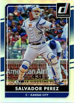 2016 Donruss - Career Stat Line #172 Salvador Perez Front