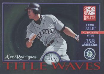 2001 Donruss Elite - Title Waves #TW-5 Alex Rodriguez Front