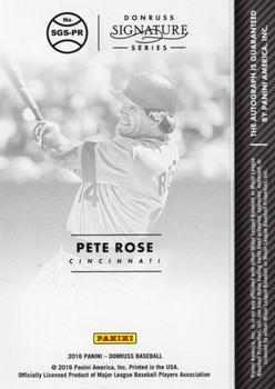 2016 Donruss - Signature Series #SGS-PR Pete Rose Back