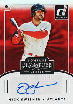 2016 Donruss - Signature Series Red #SGS-NS Nick Swisher Front