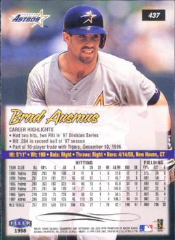 1998 Ultra #437 Brad Ausmus Back