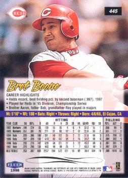 1998 Ultra #445 Bret Boone Back