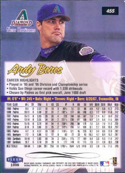 1998 Ultra #455 Andy Benes Back