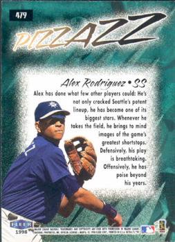 1998 Ultra #479 Alex Rodriguez Back