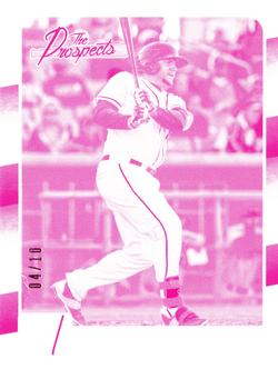 2016 Donruss - The Prospects Test Proof Magenta #TP10 A.J. Reed Front