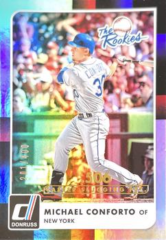 2016 Donruss - The Rookies Career Stat Line #TR8 Michael Conforto Front