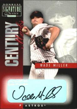 2001 Donruss Signature - Century Marks #NNO Wade Miller Front