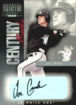 2001 Donruss Signature - Century Marks Masters Series #NNO Joe Crede  Front