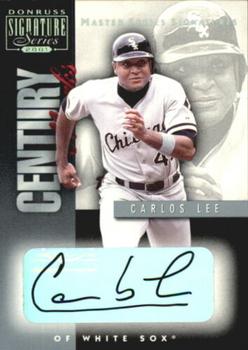 2001 Donruss Signature - Century Marks Masters Series #NNO Carlos Lee  Front