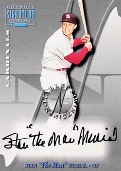 2001 Donruss Signature - Notable Nicknames #NNO Stan Musial Front