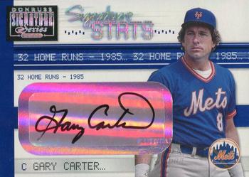 2001 Donruss Signature - Stats #NNO Gary Carter Front