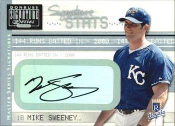 2001 Donruss Signature - Stats Masters Series #NNO Mike Sweeney Front