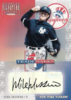 2001 Donruss Signature - Team Trademarks #NNO Mike Mussina Front