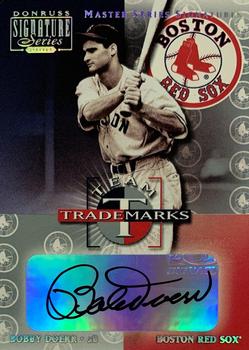 2001 Donruss Signature - Team Trademarks Masters Series #NNO Bobby Doerr  Front