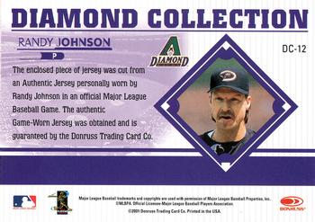 2001 Donruss Studio - Diamond Collection #DC-12 Randy Johnson  Back