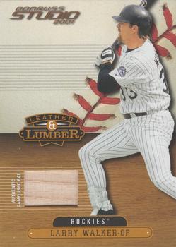 2001 Donruss Studio - Leather and Lumber #LL-17 Larry Walker  Front
