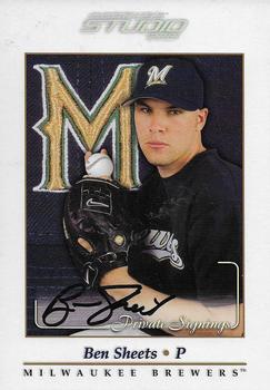 2001 Donruss Studio - Private Signings 5x7 #NNO Ben Sheets  Front