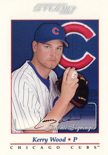 2001 Donruss Studio - Private Signings 5x7 #NNO Kerry Wood  Front