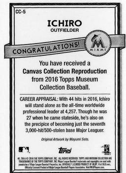 2016 Topps Museum Collection - Canvas Collection Reprints #CC-5 Ichiro Back