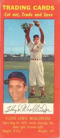 1955 Hunter Wieners St. Louis Cardinals #NNO Floyd Lewis Wooldridge Front