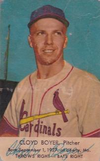 1953 Hunter Wieners St. Louis Cardinals #NNO Cloyd Boyer Front