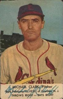 1953 Hunter Wieners St. Louis Cardinals #NNO Michael Clark Front