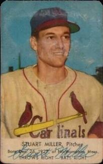 1953 Hunter Wieners St. Louis Cardinals #NNO Stuart Miller Front