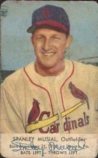 1953 Hunter Wieners St. Louis Cardinals #NNO Stanley Musial Front