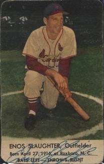 1953 Hunter Wieners St. Louis Cardinals #NNO Enos Slaughter Front