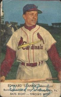 1953 Hunter Wieners St. Louis Cardinals #NNO Edward Stanky Front