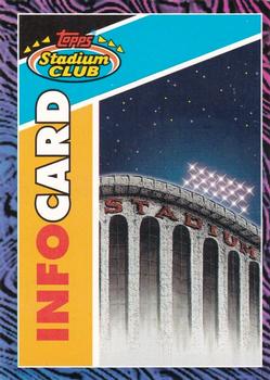 1993 Stadium Club - Info Cards #NNO Info Card: Special Cards Series 2 Front