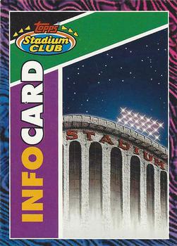 1993 Stadium Club - Info Cards #NNO Info Card: Special Cards Series 3 Front