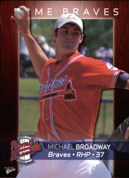 2008 MultiAd Rome Braves #6 Michael Broadway Front