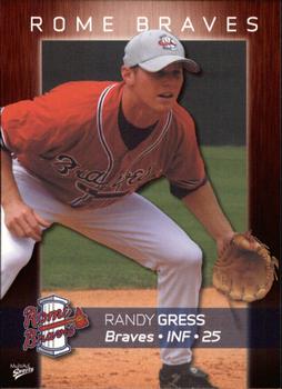 2008 MultiAd Rome Braves #15 Randy Gress Front
