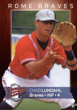 2008 MultiAd Rome Braves #21 Chad Lundahl Front