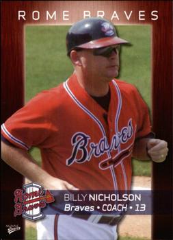 2008 MultiAd Rome Braves #33 Billy Nicholson Front
