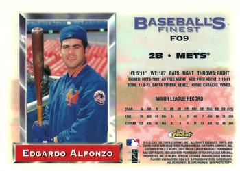2001 Finest - Origins #FO9 Edgardo Alfonzo  Back
